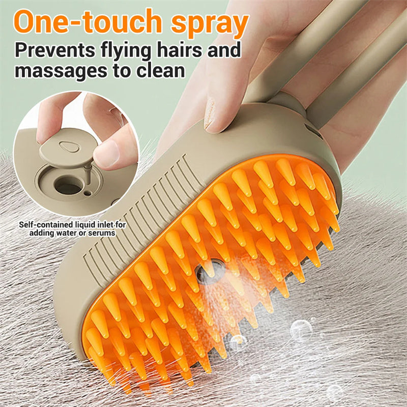 Cat Steam Brush | Steamy Dog Brush | 3-in-1 Electric Spray Pet Grooming Comb ✨
Massage Brush for Cats & Dogs | Hair Removal & Grooming Tool